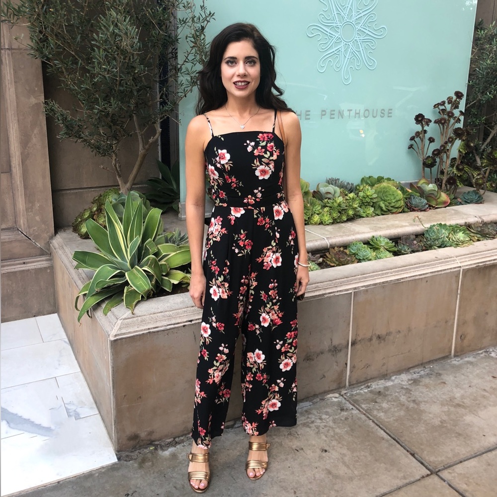 Wishlist by VICI floral jumpsuit